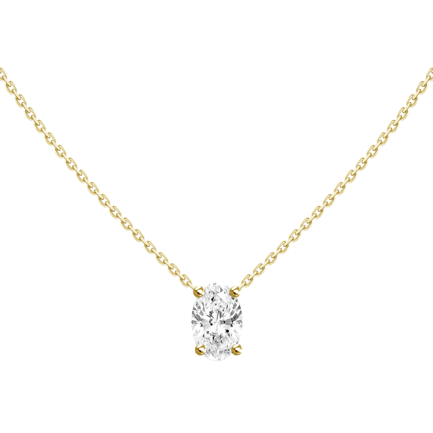 Radiant Heart & Floating Stone Pendant Collier Necklace | JMR Jewelers |  Cooper City, FL