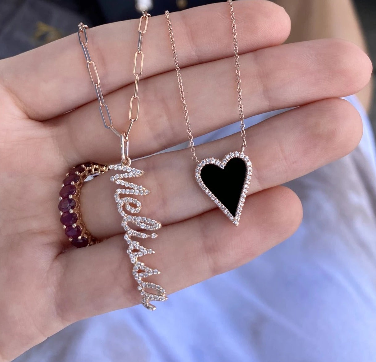 Copper Turquoise Heart Necklace - Natural Designer Gemstone – Henryka